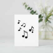 音楽ノートの葉書 ポストカード (スタンド正面)