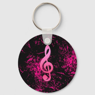 音楽ノートの記号Keychain キーホルダー