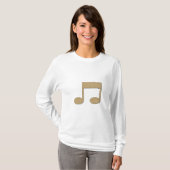 音楽ノートのTシャツ Tシャツ (正面フル)