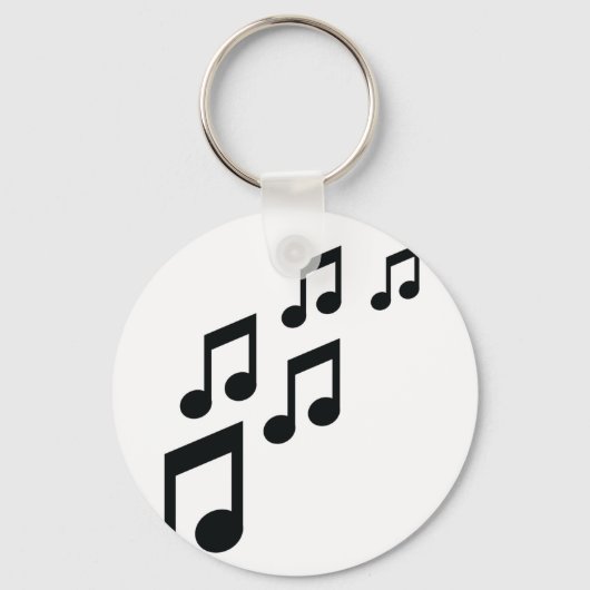 音楽ノートアイコン キーホルダー (正面)