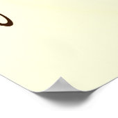 音楽ノートイラストレーション ポスター (角)