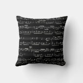 音楽ノートカスタマイズ可能な印刷された背景色 クッション (裏面)