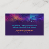 音楽ノートカラフルの水彩 名刺 (裏面)