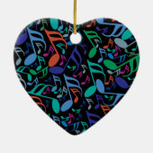 音楽ノートカラフルセラミックオーナメント セラミックオーナメント (裏面)