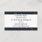 音楽ノートカラフルミュージシャン音楽先生 名刺 (裏面)