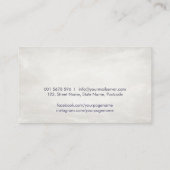 音楽ノートカラフル水彩画と鉛筆 名刺 (裏面)