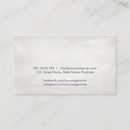 音楽ノートカラフル水彩画と鉛筆 名刺 (裏面)