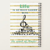 音楽ノートカレンダー プランナー手帳 (裏面)