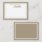 音楽ノートカード(エンボスTrebleクレフ、 音符記号) ノートカード (正面/裏面)