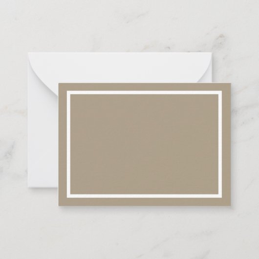 音楽ノートカード(エンボスTrebleクレフ、 音符記号) ノートカード (裏面)