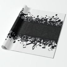 音楽ノートギタークラシックギフトラッピング紙
