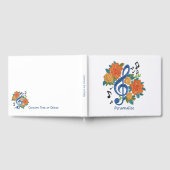 音楽ノートクラシックトレンディーミュージカルテーマ ゲストブック (全面)