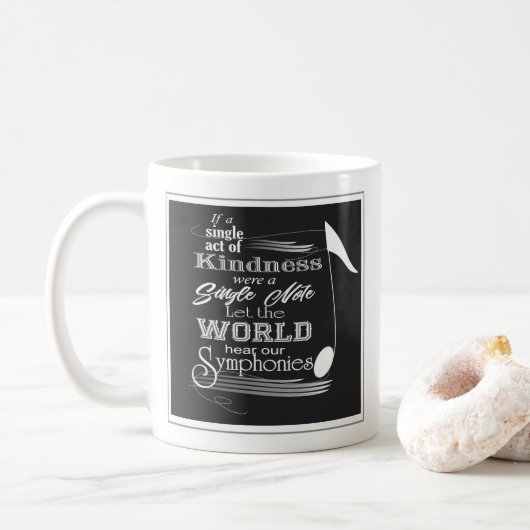 音楽ノートコーヒーマグ コーヒーマグカップ (ドーナツ)