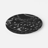 音楽ノートシート音楽紙プレート ペーパープレート (アングル)