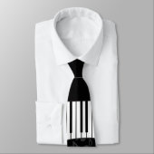 音楽ノートスタイリッシュトレブルクレフ、 音符記号とピアノ鍵 ネクタイ (タイ)