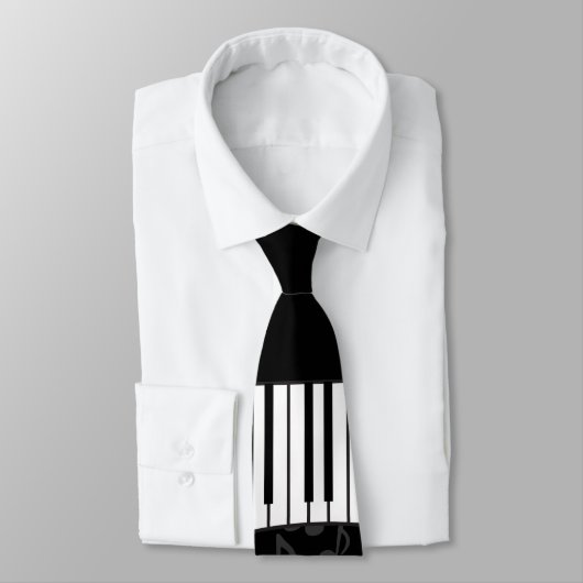 音楽ノートスタイリッシュトレブルクレフ、 音符記号とピアノ鍵 ネクタイ (タイ)
