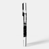 音楽ノートスタイリッシュトレブルクレフ、 音符記号とピアノ鍵 Case-Mate iPhoneケース (裏面 / 左)