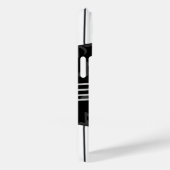 音楽ノートスタイリッシュトレブルクレフ、 音符記号とピアノ鍵 Case-Mate iPhoneケース (裏面 / 右)