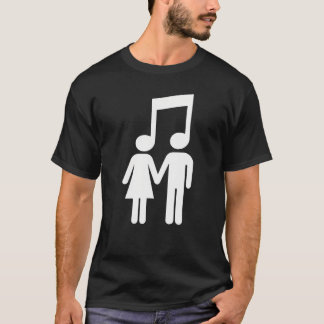 音楽ノートスティックラブフィギュアコンサート Tシャツ