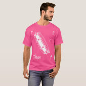 音楽ノートスネアドラム Tシャツ (正面フル)
