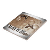 音楽ノートデスティニカラフルーバタフライ自然 タイル (側面)