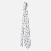 音楽ノートパターンミュージックテーマトレブルクレフ、 音符記号 ネクタイ (裏面)