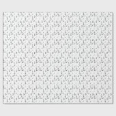 音楽ノートパターンミュージックテーマトレブルクレフ、 音符記号 ラッピングペーパー (フラット)