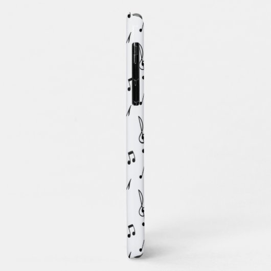 音楽ノートパターンミュージックテーマトレブルクレフ、 音符記号 Case-Mate iPhoneケース (裏面/左)