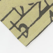 音楽ノートパターンミュージックテーマフリースブランケット フリースブランケット (角)