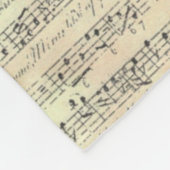 音楽ノートパターンミュージックテーマフリースブランケット フリースブランケット (角)