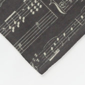 音楽ノートパターンミュージックテーマフリースブランケット フリースブランケット (角)