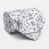 音楽ノートパターン音楽テーマネクタイ ネクタイ (ロール)