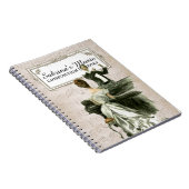 音楽ノートパーソナライズされたヴィンテージピアノレディ ノートブック (右側)