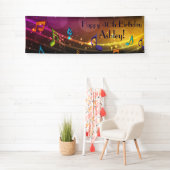 音楽ノートパーソナライズされた誕生日バナー 横断幕 (インサイチュ)