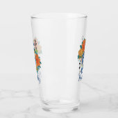 音楽ノートミュージカルクレフ、 音符記号フローラパーソナライズされた飲料 タンブラーグラス (左)