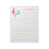 音楽ノートミュージシャン先生 ノートパッド (回転)