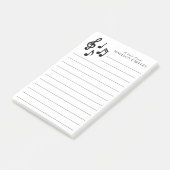 音楽ノートミュージシャン先生 ポストイット (アングル)