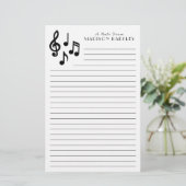 音楽ノートミュージシャン先生 便箋 (スタンド正面)