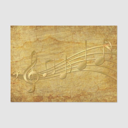 音楽ノートヴィンテージ紙 薄葉紙 (正面)