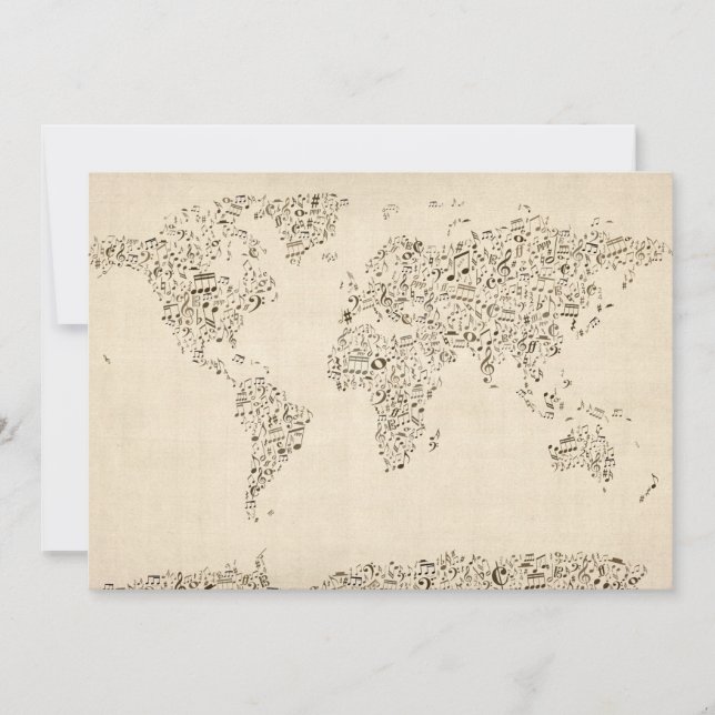 音楽ノート世界地図 (正面)