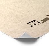 音楽ノート世界地図 ポスター (角)