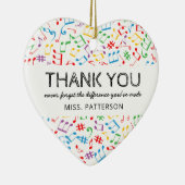 音楽ノート先生ギフトクリスマス セラミックオーナメント (右)