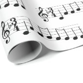 音楽ノート私達はメリークリスマスのコードを望みます ラッピングペーパー (ロールコーナー)