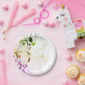 音楽ノート紙プレート ペーパープレート (パーティー)