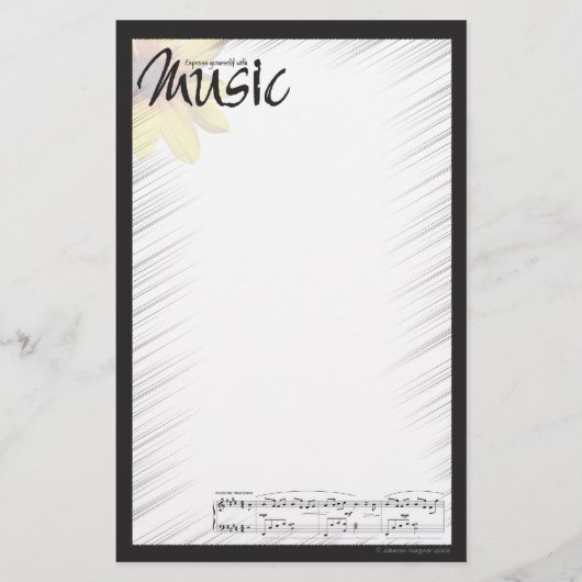 音楽ノート紙 便箋 (正面)