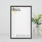音楽ノート紙 便箋 (スタンド正面)