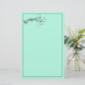 音楽ノート紙 便箋 (スタンド正面)