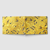 音楽ノート結婚のゲストブック、フェスティバルの装飾 ゲストブック (全面)