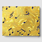 音楽ノート結婚のゲストブック、フェスティバルの装飾 ゲストブック (裏面)