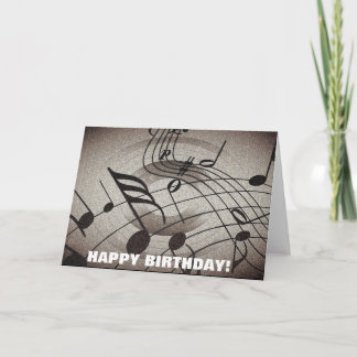 音楽ノート誕生日グリーティングカード カード